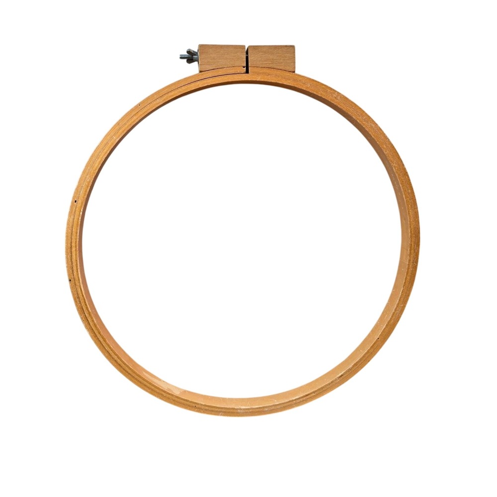 Embroidery Cross Stitch Quilting Hoop 14" Wingnut Close Round Wood